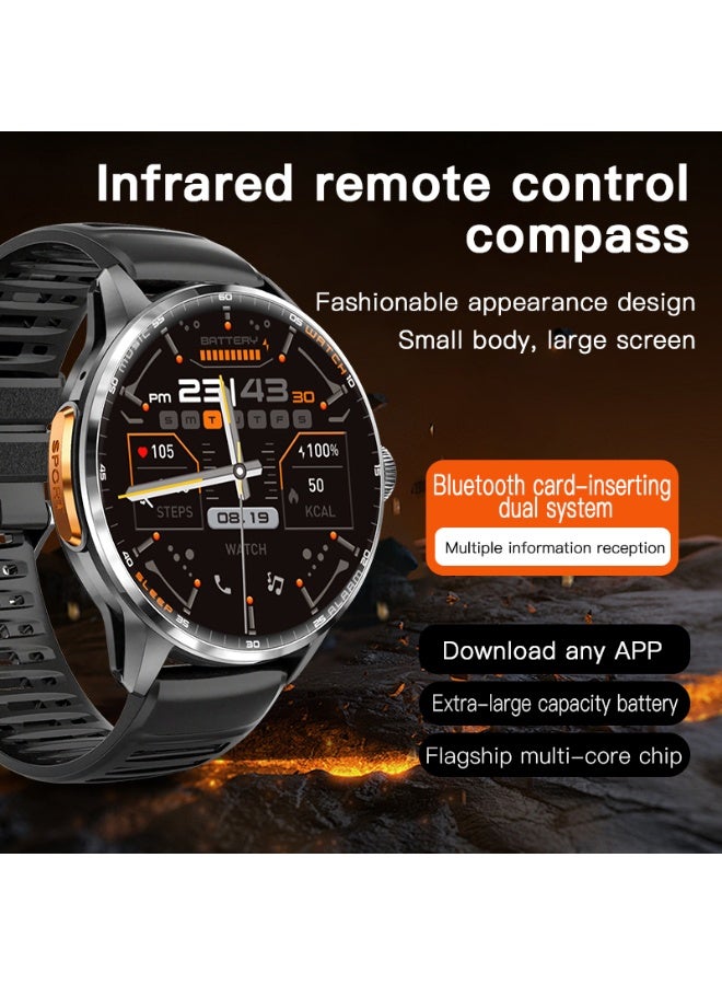 Domars Smart Watch For Men with 1.8" HD Touchscreen Fitness Tracker with Bluetooth Calling, Fitness Watch with Heart Rate/Sleep Monitor Sports, IP68 Waterproof Smartwatch for Android（Black） - Image 5